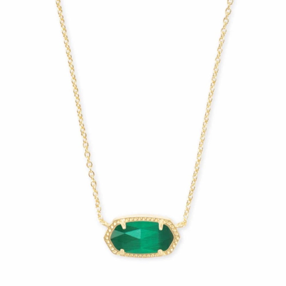 Emerald green Kendra Scott necklace